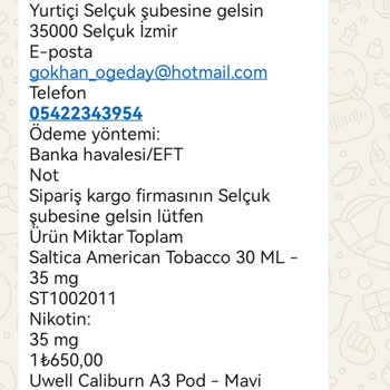 Siparişin Gönderilmemesi Ve İletişim Sorunu