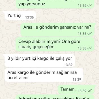 Siparişin Gönderilmemesi Ve İletişim Sorunu
