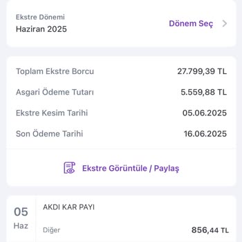 Hadi - Tombank A101 Kredi Kartında Beklenmedik Yüksek Ücretler