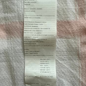 TV Koltuğunda Kumaşta Renk Değişimi ve Servis Memnuniyetsizliği