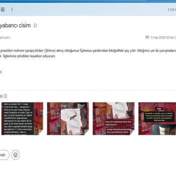 Aldığım Şarabın İçinden Şüpheli Nesne Çıktı, Cevap Alamıyorum!