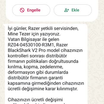 Garanti Kapsamındaki Kulaklığımın Kırılması Sonrası Yetersiz Servis Ve Çözüm Süreci