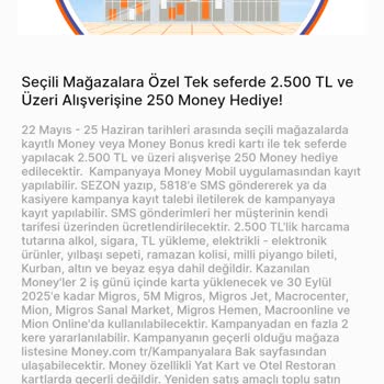 Migros Money Puanım Haksız Yere Yüklenmedi, Müşteri Memnuniyeti Yok