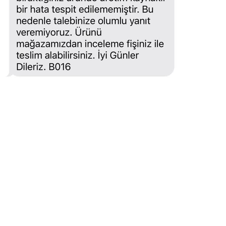 Deichmann Ayakkabı İade Talebim Üretim Hatası Gerekçesiyle Reddedildi
