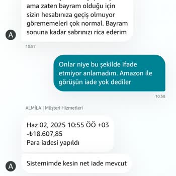 Amazon'dan Alınan Ürün Teslim Edilmedi, İade Süreci 52 Gündür Sonuçlanmadı