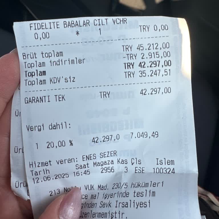 Yüksek Tutarlı Alışverişte Tester Ürün Verilmemesi Hayal Kırıklığı Yarattı