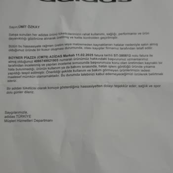 Adidas Terrex Ayakkabı Kısa Sürede Yırtıldı, Değişim Talebim Reddedildi