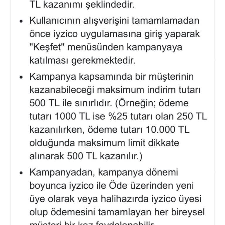 İyzico Kampanya Geri Ödemem Haksızca Reddedildi