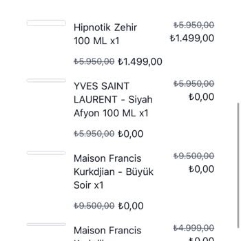 Sipariş Edilen Parfümler Yerine Alakasız Ve Yanlış Ürünler Gönderildi