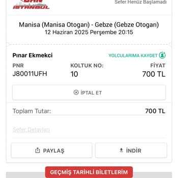 Otobüs Saatinin Değiştirilip Haber Verilmemesi Ve İade Sorunu