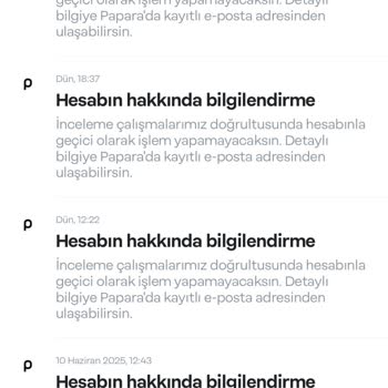 Papara Hesabım Haksız Yere Bloke Edildi, Paramı Kullanamıyorum