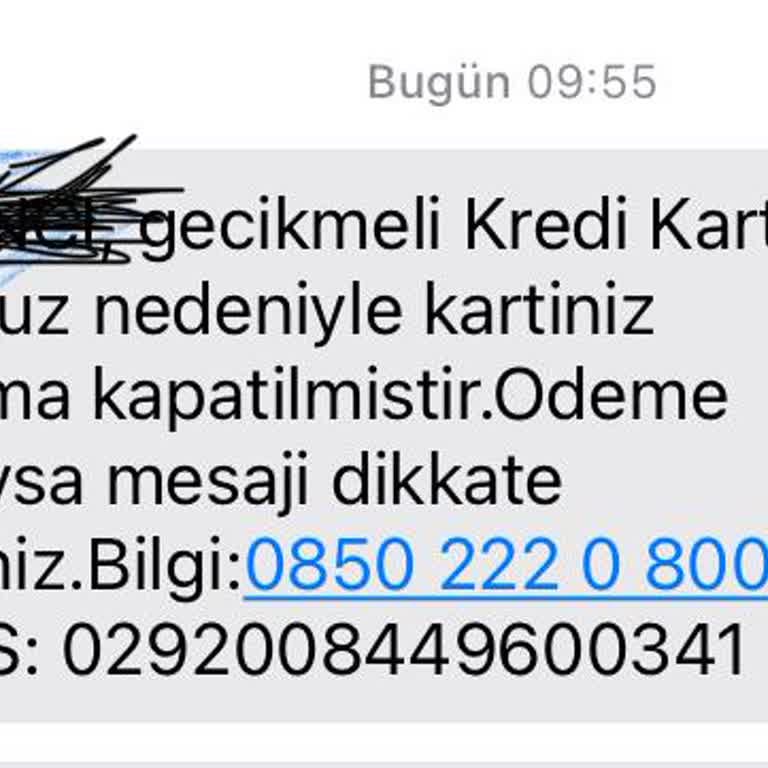 Bir Gün Gecikmede Kartın Kapatılması Mağduriyeti