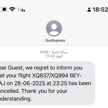 SunExpress Canceled My Flight and Ignored My Compensation Request