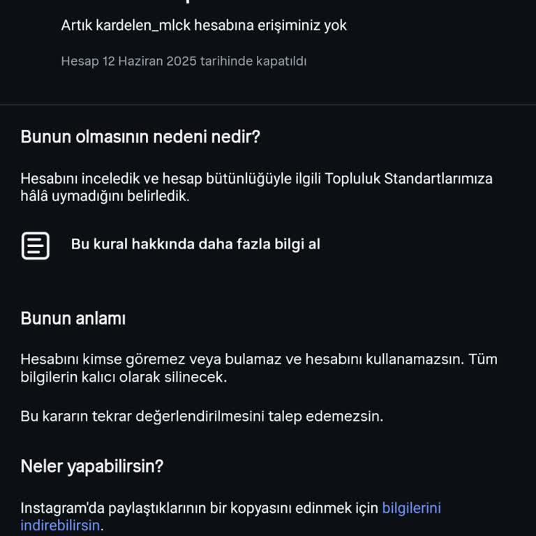Kişisel Instagram Hesabım Haksız Yere Kapatıldı, İletişimim Kesildi