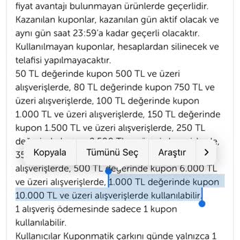 Kupon Kullanım Şartlarında Tutarsızlık Ve Mağduriyet