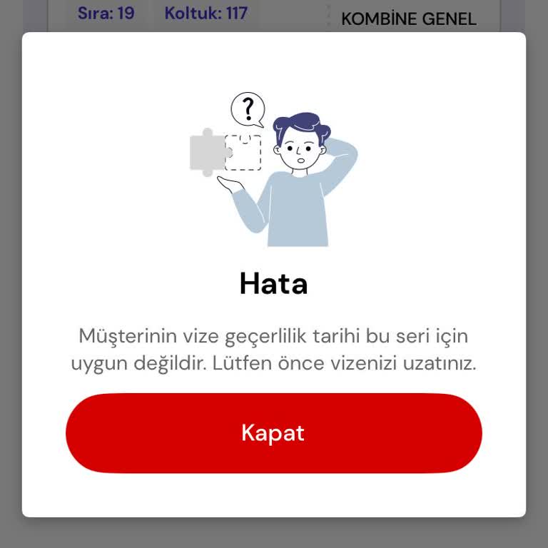 Passolig Kartımın Vize Yenileme Sorunu Nedeniyle Kombine Alamıyorum