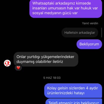 Aldığım Ürünler Çizik Ve Kalitesiz Çıktı