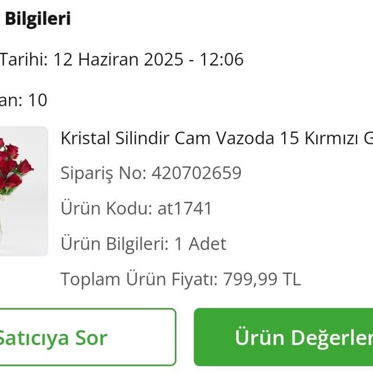ÇiçekSepeti Çiçek Siparişim Yanlış Saatte Ve Bilgilendirme Olmadan Teslim Edildi!