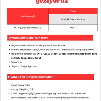 Mısır Turunda Organizasyon Eksikliği Ve Mağduriyet
