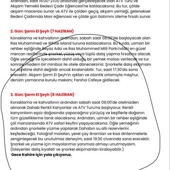 Mısır Turunda Organizasyon Eksikliği Ve Mağduriyet