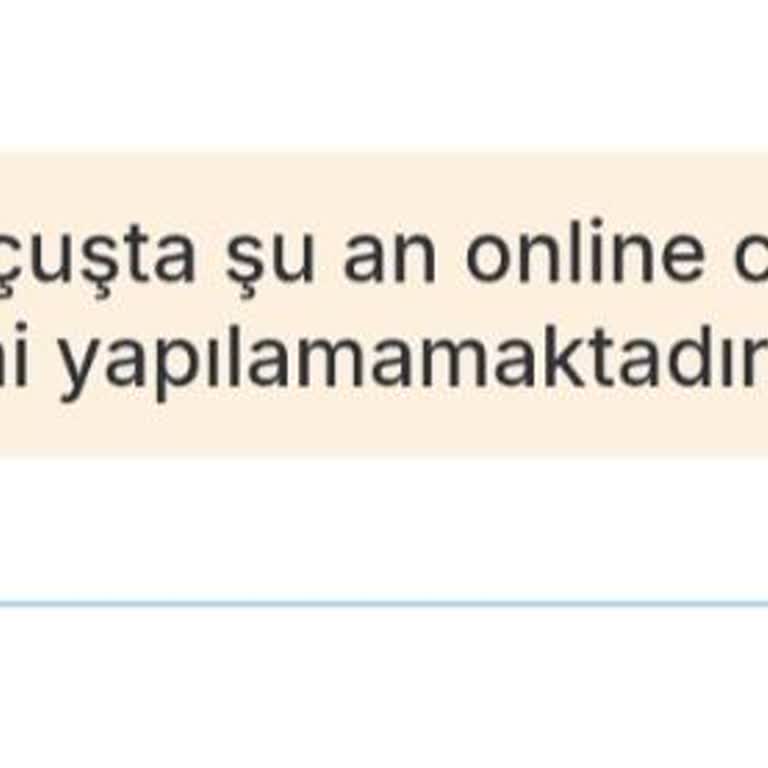 Online Check-in Yapılamıyor, Müşteri Hizmetleri Yardımcı Olmuyor