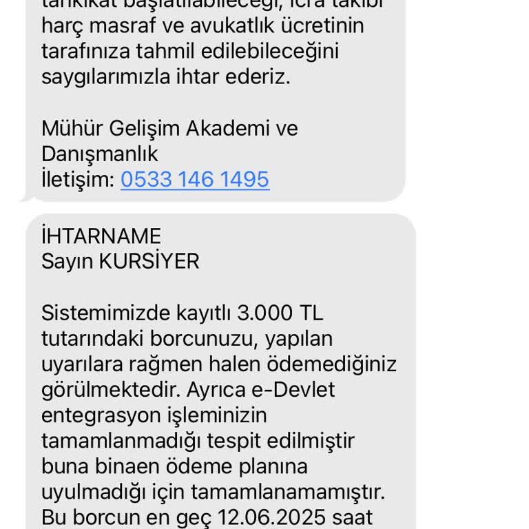 Denge Online Akademi Adıma Bilgim Dışında İşlem Yapıyor Ve Hukuki Sorumluluk Kabul Etmiyorum