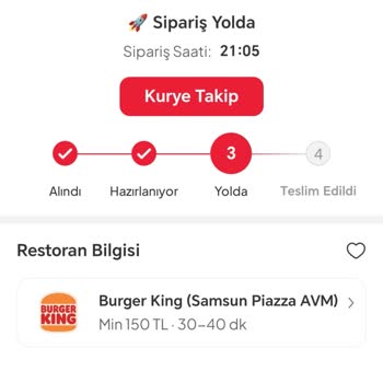 Burger King Siparişim Bir Buçuk Saattir Teslim Edilmedi, Müşteri Hizmetlerine Ulaşılamıyor!
