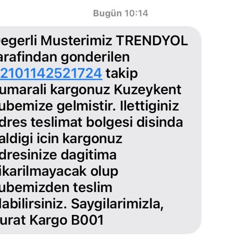 Kargo Teslimatı Yapılmayan Adres İçin Çözüm Talebi