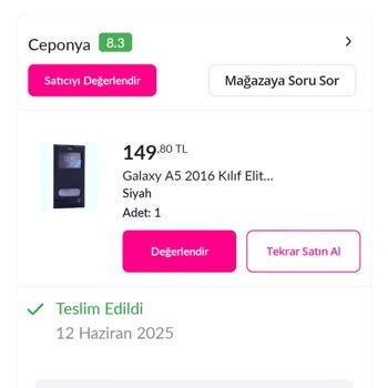 Sipariş Ettiğim Siyah Kılıf Yerine Yanlış Renk Gönderdiler Yorumum Da Engellendi