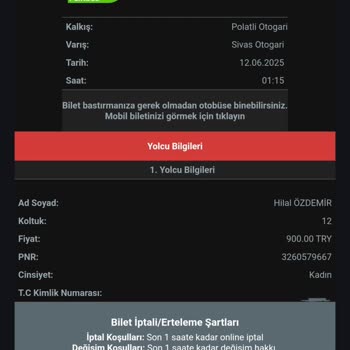 Otobüs Beni Almadan Gitti, Bilet İadesi Yapılmadı Mağdur Oldum