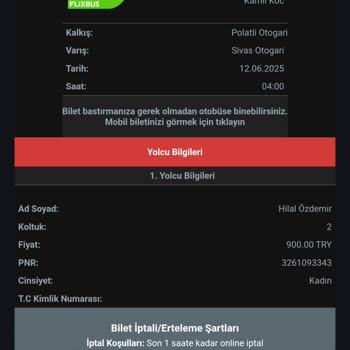 Otobüs Beni Almadan Gitti, Bilet İadesi Yapılmadı Mağdur Oldum
