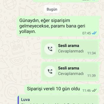 Siparişim Teslim Edilmedi, Para İadesi Talebime Yanıt Verilmiyor