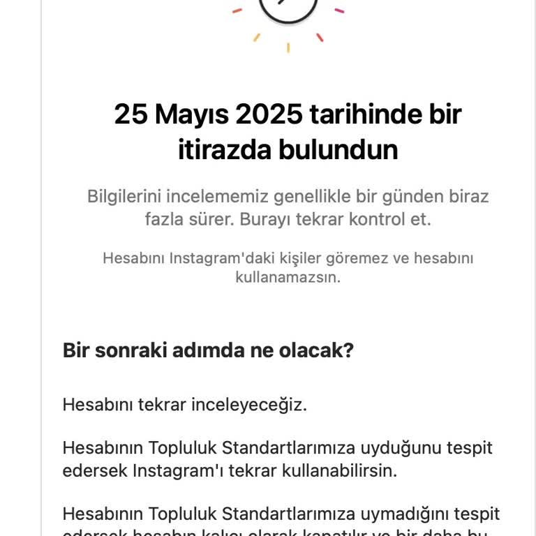 Haksız Yere Askıya Alınan Instagram Hesabımın Açılmasını İstiyorum