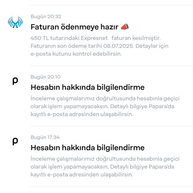 Papara Hesabım Sebepsiz İncelemeye Alındı, Mağduriyetimin Giderilmesini Talep Ediyorum