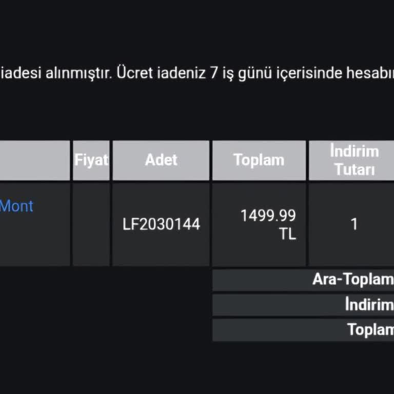 Onaylanan İade Talebime Rağmen Para İadesi Yapılmadı