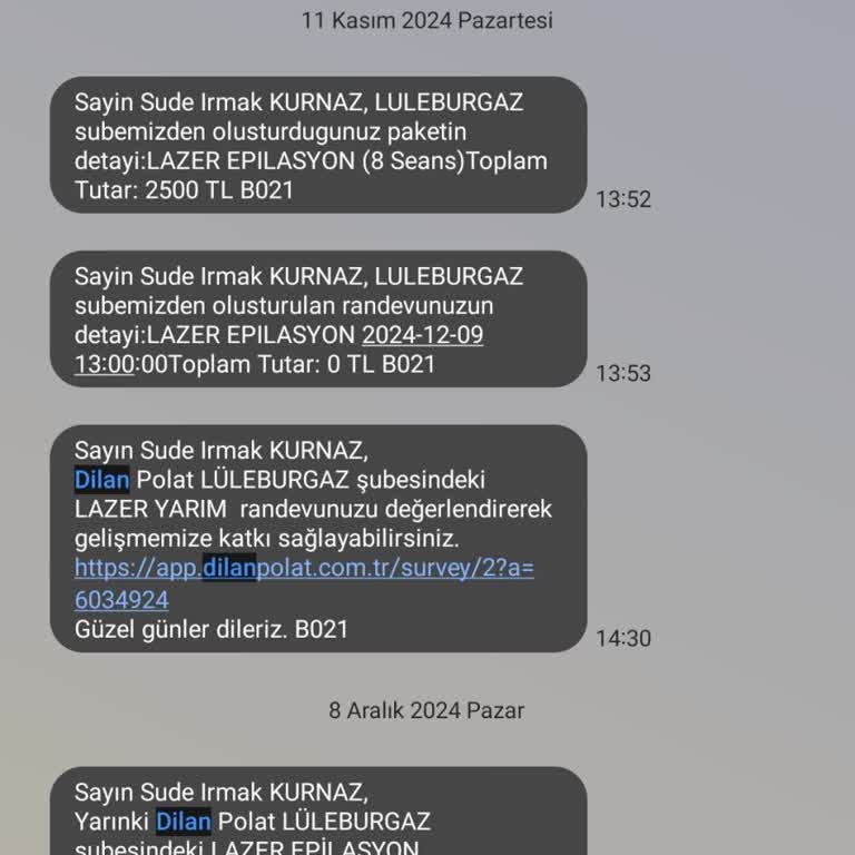 İsim Değişikliği Sonrası Ödenen Seans Ücretinin İade Edilmemesi Mağduriyeti