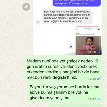 Elbise Siparişim Bir Ay Geçmesine Rağmen Düğüne Yetişmedi