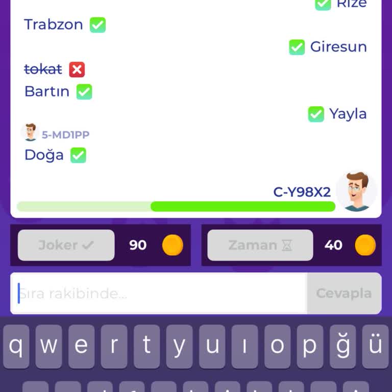Oyunda Yanlış Cevap Değerlendirmesi Ve Tekrarlayan Sorular