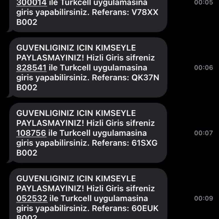 Bilgim Dışında Gönderilen Hızlı Giriş Mesajları Ve Yetersiz Müşteri Desteği