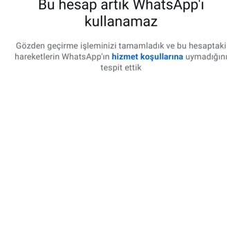 WhatsApp Hesabım Sebepsiz Yere Kapatıldı