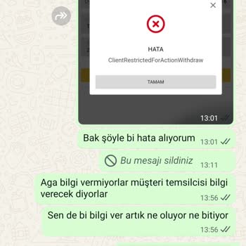Çekim Talebim Reddedildi Müşteri Temsilcisine Ulaşamıyorum