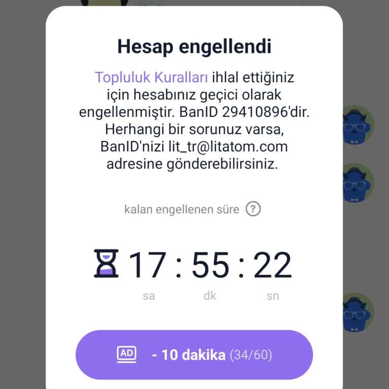 Sebepsiz Ban Nedeniyle Mağduriyet