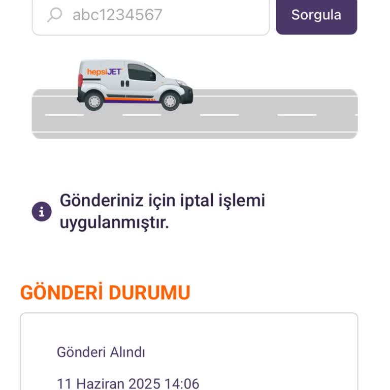 Kargom Teslim Edilmeden İptal Edildi, Bilgi Verilmedi