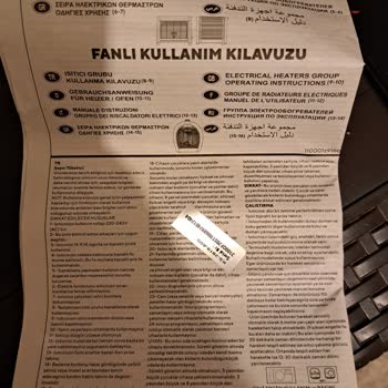 BİMden Alınan Kumtel Isıtıcı Hasarlı Çıktı İade Talebimiz Var