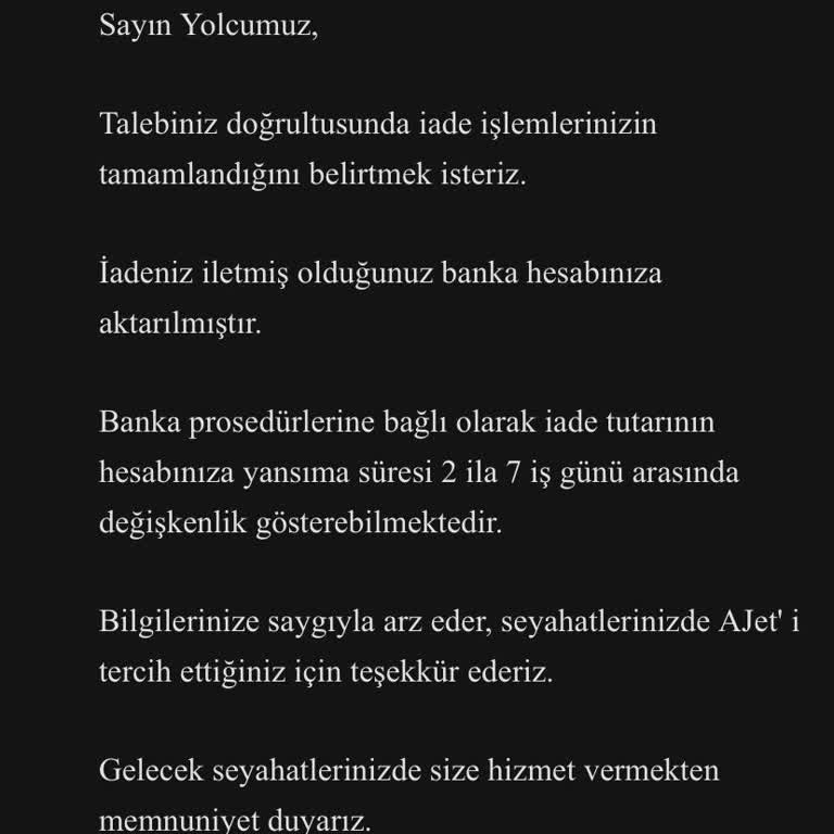 Uçuş Rötarı Sonrası İade Sürecinde Yaşanan Sorunlar