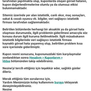 Kazanan Kuponum Hatalı Sonuçlandı, Param Gitti!