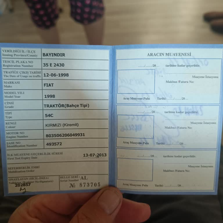 Tüvtürk Randevu Sisteminde Plaka Ve Tescil Seri No Uyuşmazlığı Sorunu