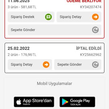 Ödeme Yapılmasına Rağmen Siparişlerim Onaylanmadı Ve Geri Dönüş Yapılmadı