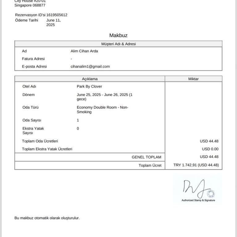 Rezervasyon Hatası Nedeniyle Mağduriyet Ve İade Talebi