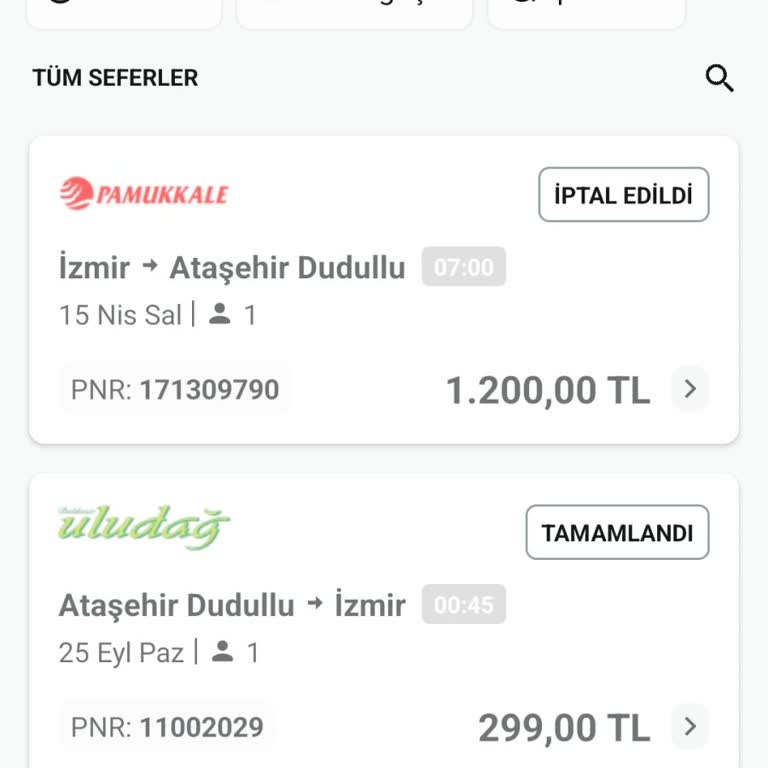 Bilet İptali Sonrası 1200 TL İadem Aylardır Yapılmıyor